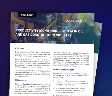 Productivity Monitoring System in Oil and Gas Construction Industry - Case Study